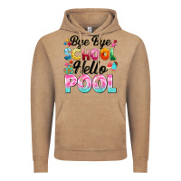 Vintage Coffee bye bye school hello pool Vintage Hoodie - BarkalooDesign