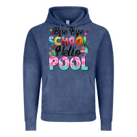 Vintage Denim bye bye school hello pool Vintage Hoodie - BarkalooDesign