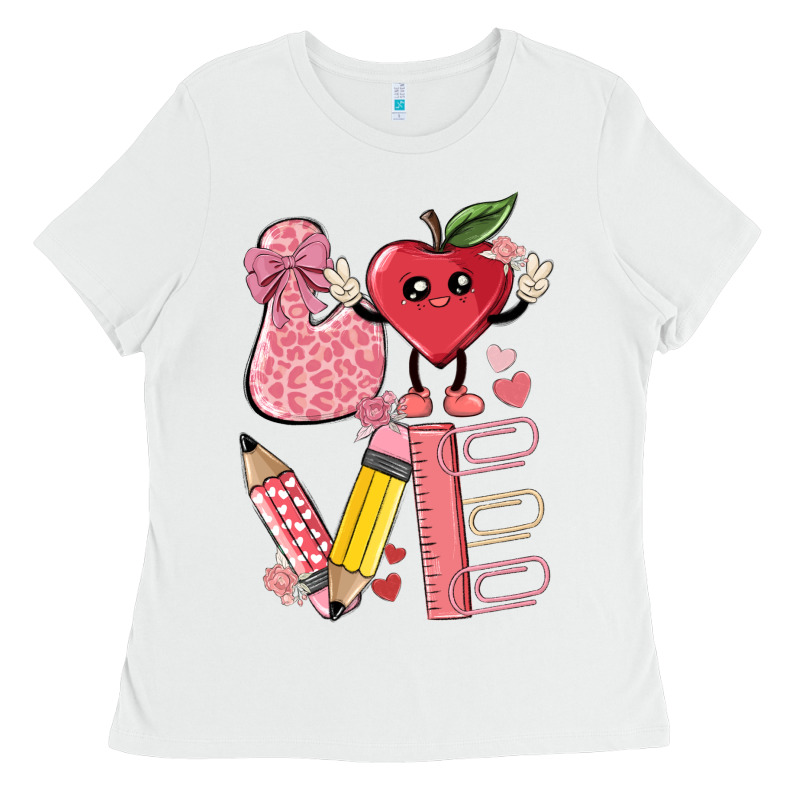 Love Teacher Ladies Tee by MaliasSmallBusiness | Teevron