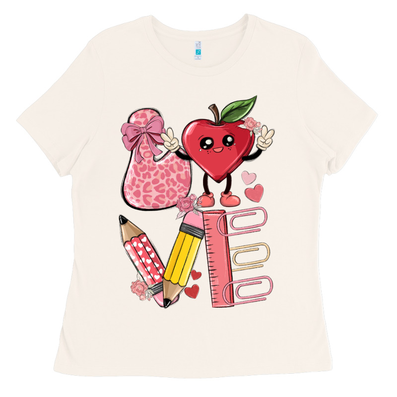 Love Teacher Ladies Tee by MaliasSmallBusiness | Teevron