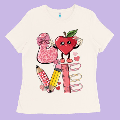 Love Teacher Ladies Tee Designed By Maliassmallbusiness