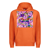 Carrot pride heart seamless pattern Premium Hoodie - FaDigitalArtStudio