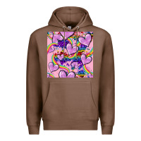 Chestnut pride heart seamless pattern Premium Hoodie - FaDigitalArtStudio
