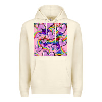 Sandshell pride heart seamless pattern Premium Hoodie - FaDigitalArtStudio