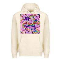 Tofu pride heart seamless pattern Premium Hoodie - FaDigitalArtStudio