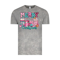 Cloud Rock merry christmas pink coffee cups Vintage Tee - Jasminsmagicworld