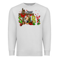 Dove Grey True Story Holy Family Premium Sweatshirt - FaDigitalArtStudio