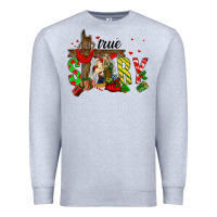 Heather Grey True Story Holy Family Premium Sweatshirt - FaDigitalArtStudio