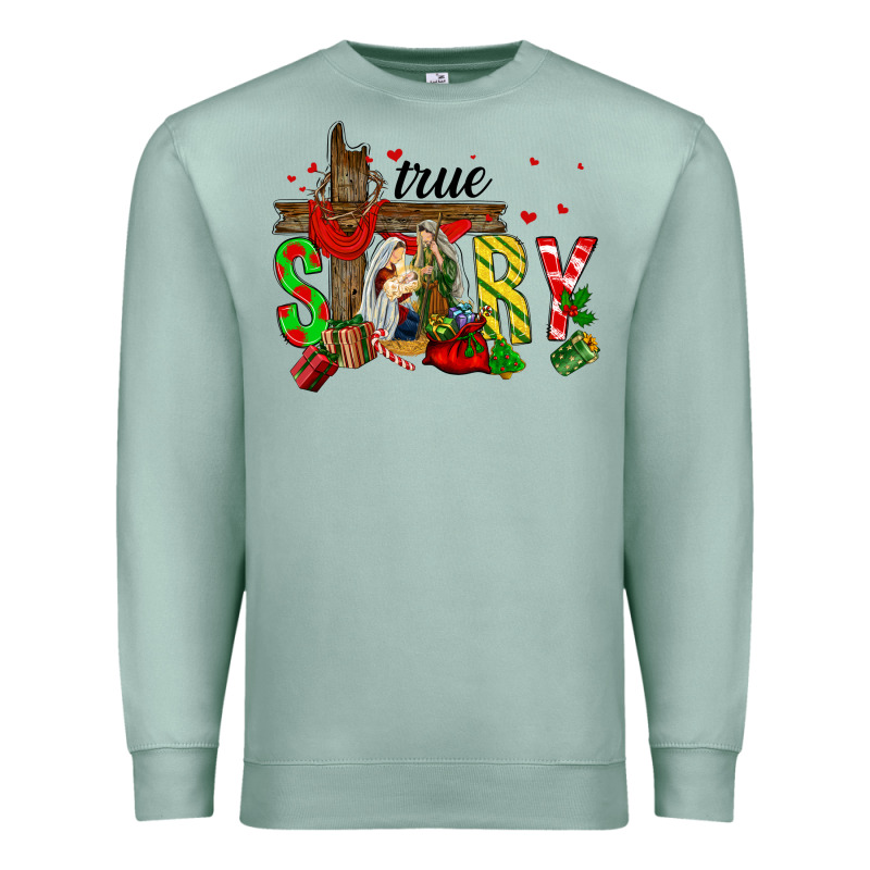 True Story Holy Family Premium Sweatshirt by FaDigitalArtStudio | Teevron
