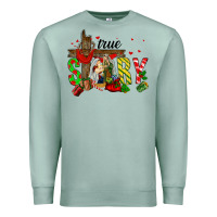 Seafoam True Story Holy Family Premium Sweatshirt - FaDigitalArtStudio