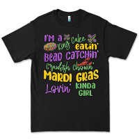 Black i'm a king cake eatin' mardi gras lovin' kinda gir Premium Tee - MaliasSmallBusiness