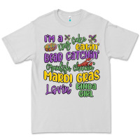 Dove Grey i'm a king cake eatin' mardi gras lovin' kinda gir Premium Tee - MaliasSmallBusiness