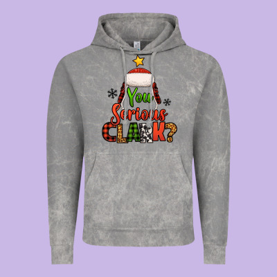 You Serious Clark Christmas Tree Vintage Hoodie Designed By Jasminsmagicworld
