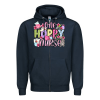 Navy Easter Day One hoppy Nurse Zipper Hoodie - OliviaCreatesArt