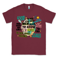 Burgundy mens mental health matters Classic Tee - Artiststas