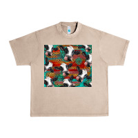 French Oak holstein cows with gemstone Urban Heavy Tee - BarkalooDesign