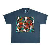 Midnight Navy holstein cows with gemstone Urban Heavy Tee - BarkalooDesign