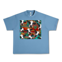 Pebble Blue holstein cows with gemstone Urban Heavy Tee - BarkalooDesign