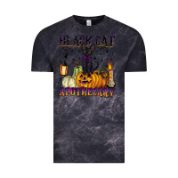 Cloud Black black cat apothecary Vintage Tee - BarkalooDesign