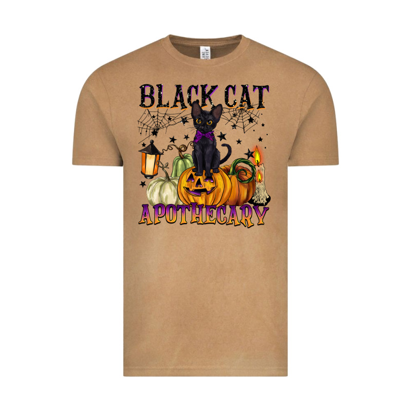 Black Cat Apothecary Vintage Tee by BarkalooDesign | Teevron