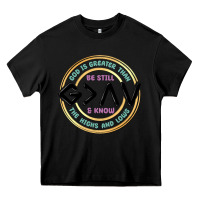 Black be still and know Heavy Core Tee - MaliasSmallBusiness