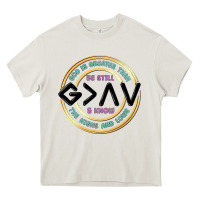 Cream be still and know Heavy Core Tee - MaliasSmallBusiness