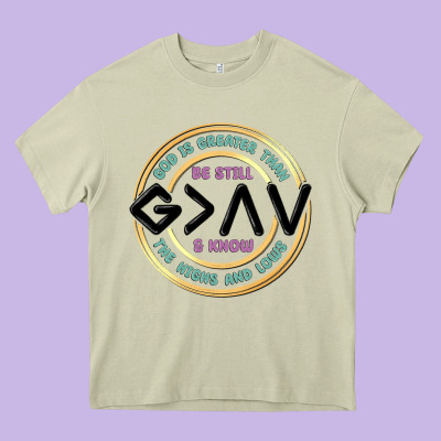 Be Still And Know Heavy Core Tee Designed By Maliassmallbusiness