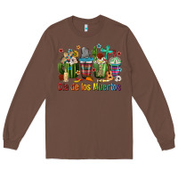 Chestnut Mexican Dia De Los Muertos Coffee Cups Long Sleeve Tee - texasbilliewilder
