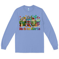 Colony Blue Mexican Dia De Los Muertos Coffee Cups Long Sleeve Tee - texasbilliewilder