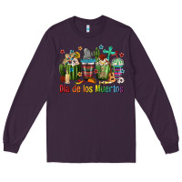 Plum Mexican Dia De Los Muertos Coffee Cups Long Sleeve Tee - texasbilliewilder