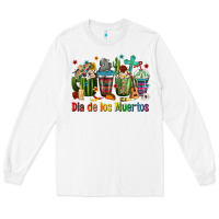 White Mexican Dia De Los Muertos Coffee Cups Long Sleeve Tee - texasbilliewilder