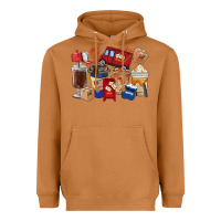 Meerkat postal worker coffee cups Heavyweight Hoodie - FaDigitalArtStudio