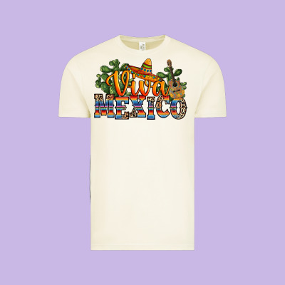 Viva Mexico Vintage Tee Designed By Ranaportraitstore