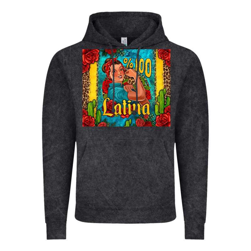 Hundred Percent Latina Strong Woman Vintage Hoodie by Jasminsmagicworld | Teevron
