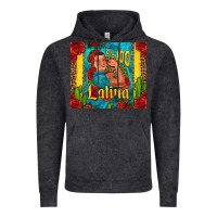 Vintage Black hundred percent latina strong woman Vintage Hoodie - Jasminsmagicworld