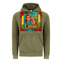 Vintage Olive hundred percent latina strong woman Vintage Hoodie - Jasminsmagicworld