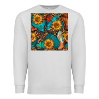 Western Cowboy Boot Seamless Pattern Premium Sweatshirt | Teevron