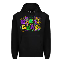 Black mardi gras Premium Hoodie - FaDigitalArtStudio