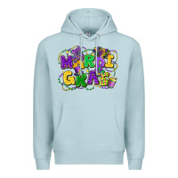 Blue Mist mardi gras Premium Hoodie - FaDigitalArtStudio