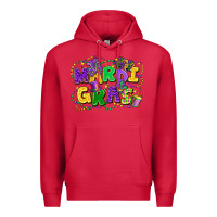 Cardinal mardi gras Premium Hoodie - FaDigitalArtStudio