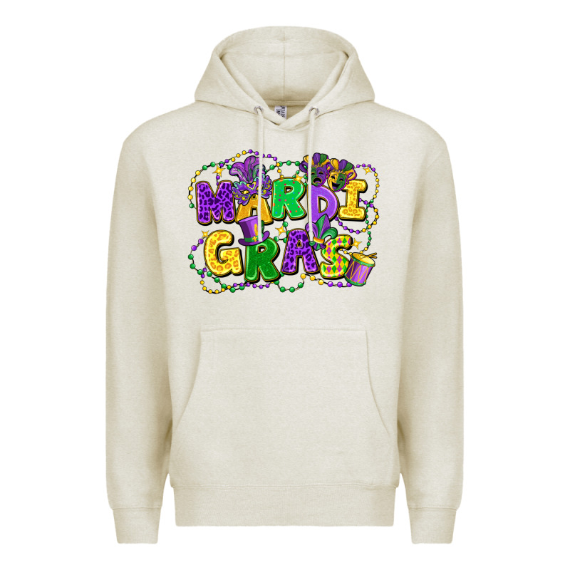 Mardi Gras Premium Hoodie by FaDigitalArtStudio | Teevron
