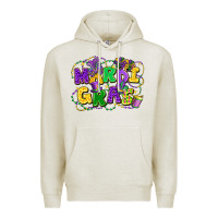 Oatmeal Heather mardi gras Premium Hoodie - FaDigitalArtStudio