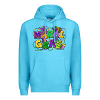 Ocean Blue mardi gras Premium Hoodie - FaDigitalArtStudio