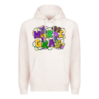 Pale Pink mardi gras Premium Hoodie - FaDigitalArtStudio
