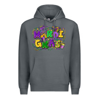 Rock mardi gras Premium Hoodie - FaDigitalArtStudio