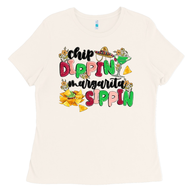 Chip Dippin' Margarita Sippin Ladies Tee by MaliasSmallBusiness | Teevron
