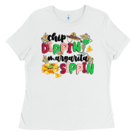 White chip dippin' margarita sippin Ladies Tee - MaliasSmallBusiness