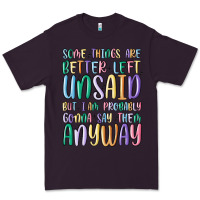 Plum some things are better left unsaid but i'm probabl Premium Tee - MaliasSmallBusiness