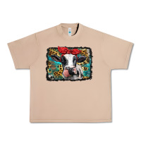 Burro holstein cow with glitter and leopard background Urban Heavy Tee - BarkalooDesign