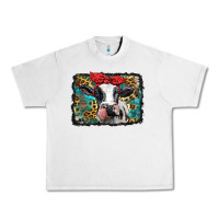 Lunar Rock holstein cow with glitter and leopard background Urban Heavy Tee - BarkalooDesign